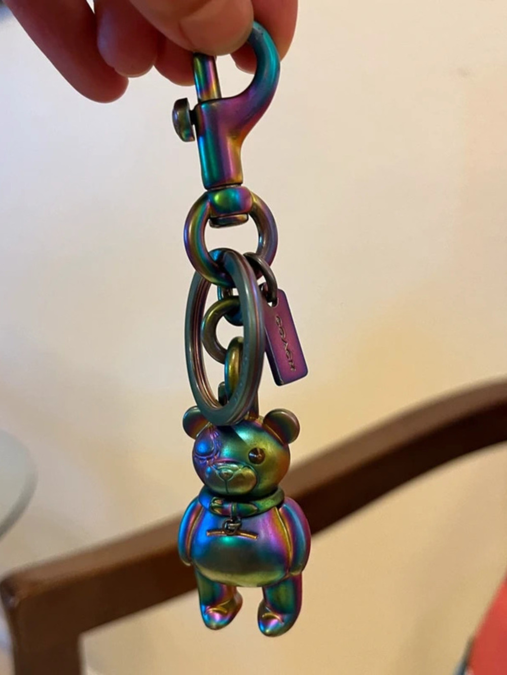 Authentic Coach 3D hologram keychain